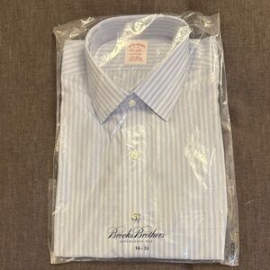 Brooks Brothers Light Blue Striped Dress Shirt